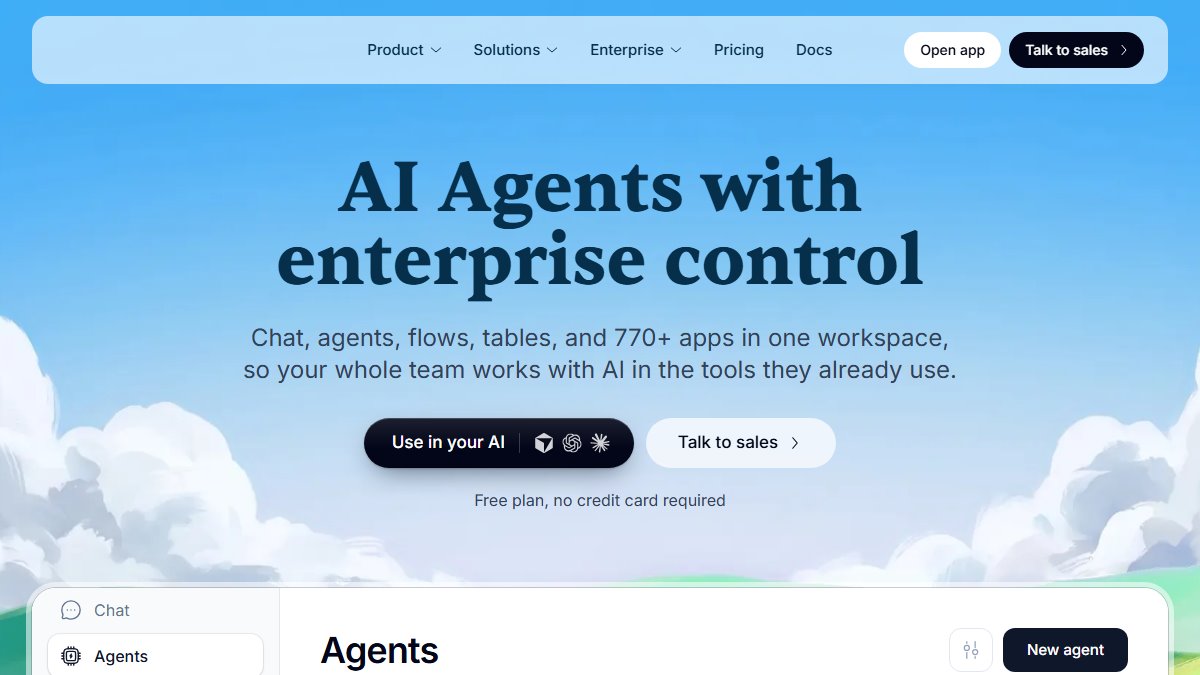 Activepieces 官网截图
