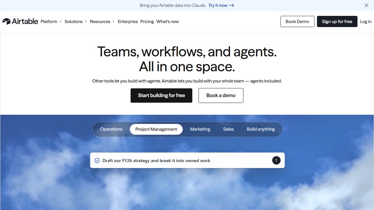 Airtable 官网截图