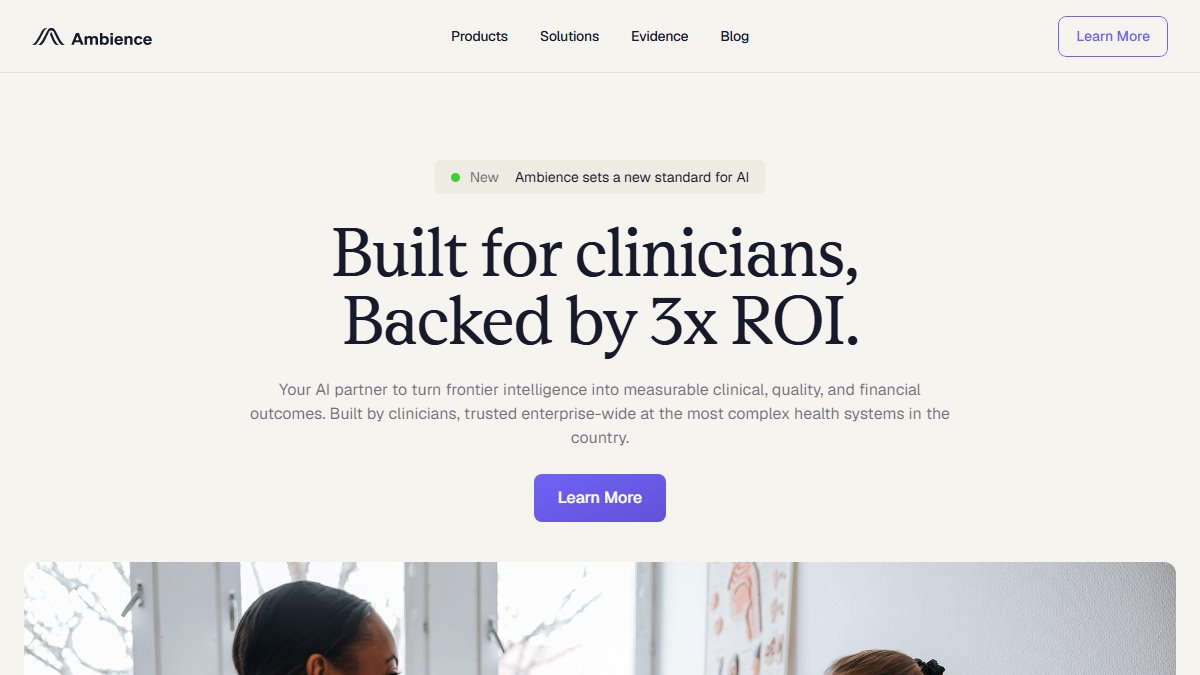 Ambience Healthcare 官网截图