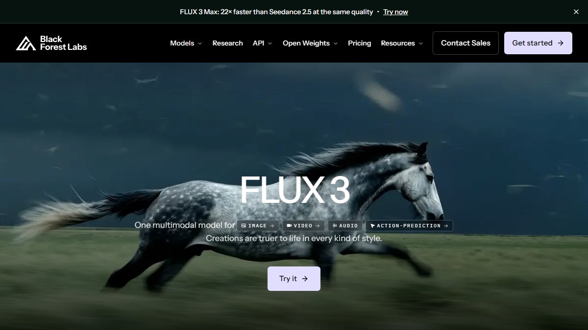 Black Forest Labs 官网截图