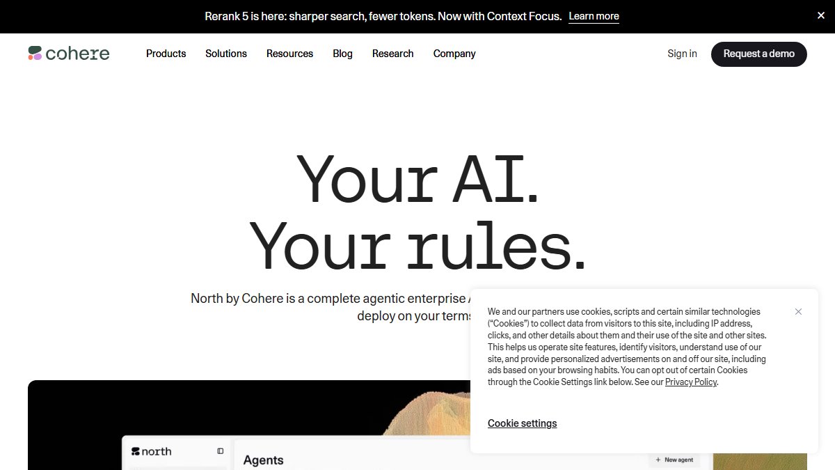 Cohere 官网截图