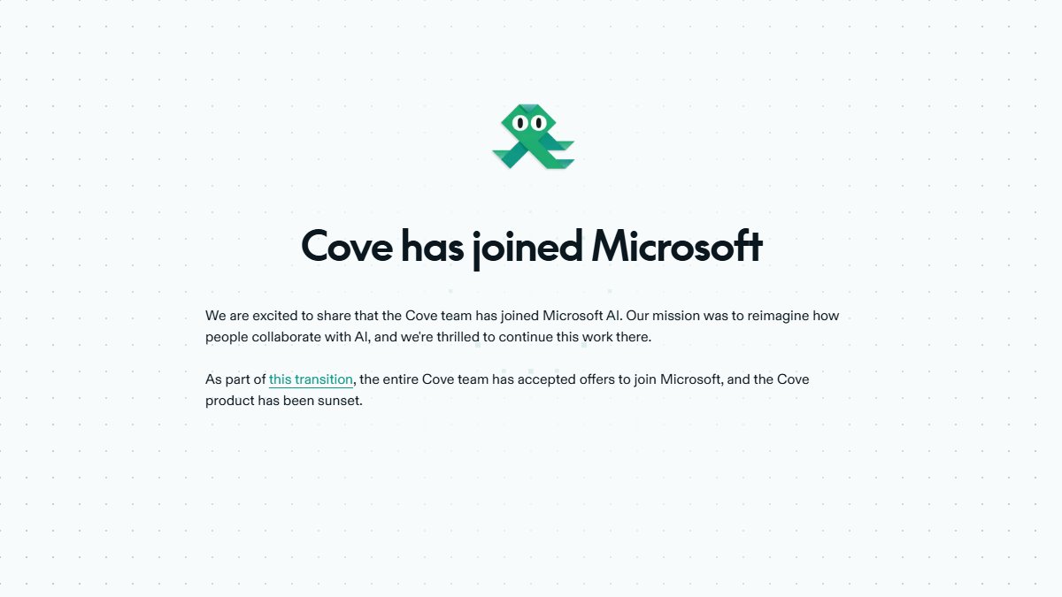 Cove 官网截图