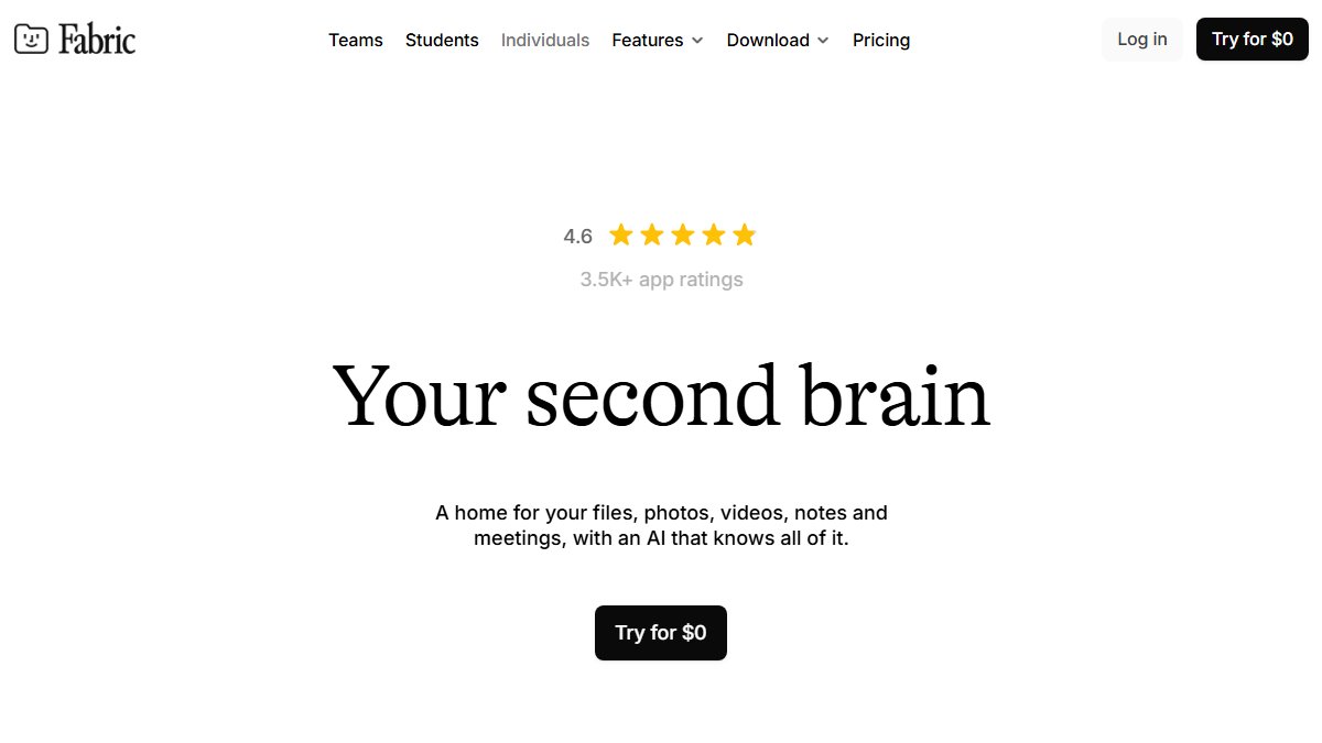 Fabric 官网截图