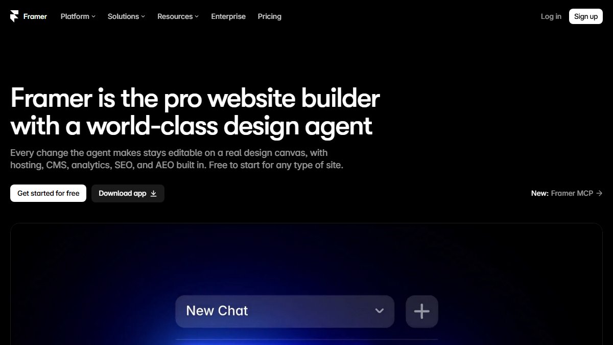 Framer 官网截图