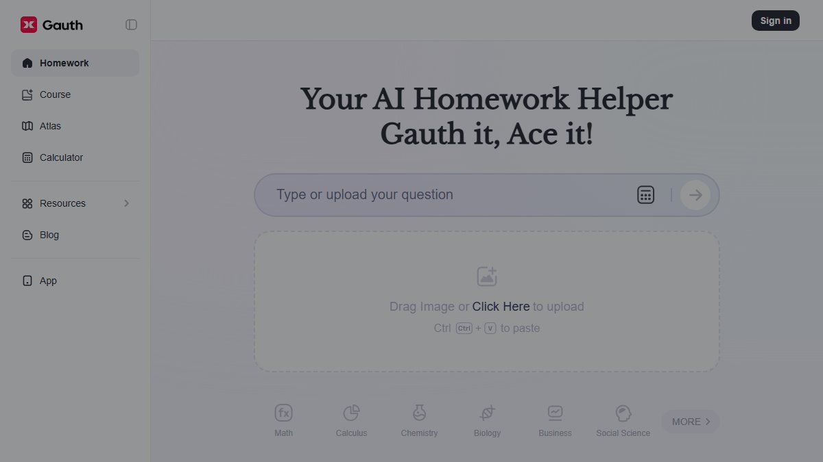 Gauth 官网截图
