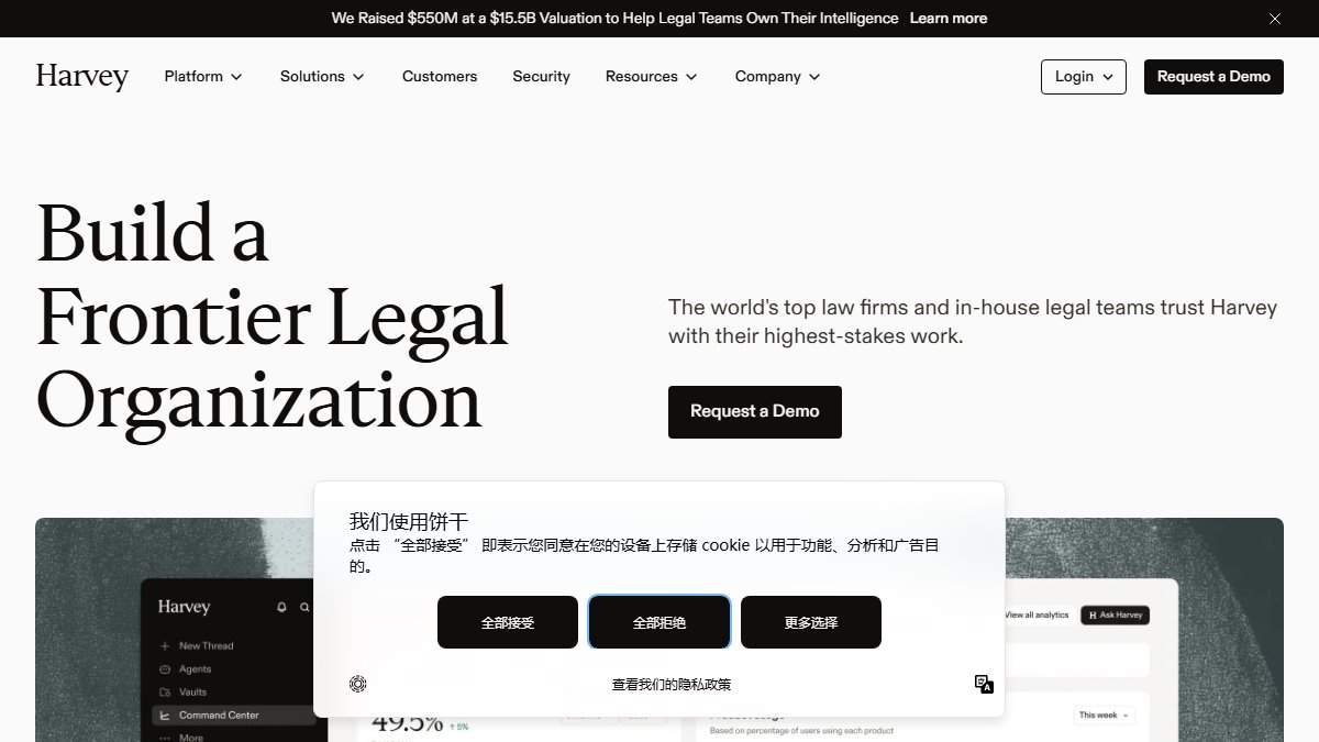 Harvey 官网截图