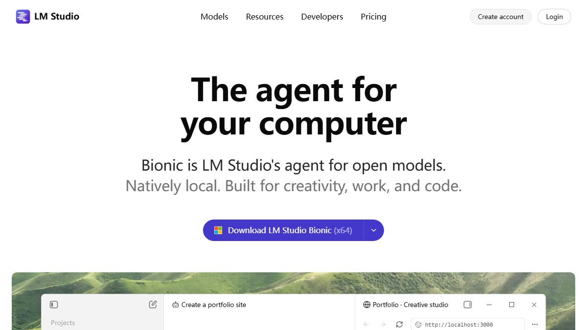 LM Studio 官网截图