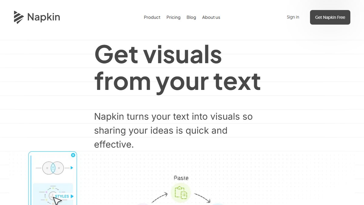 Napkin AI 官网截图