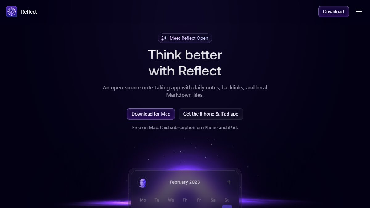 Reflect 官网截图