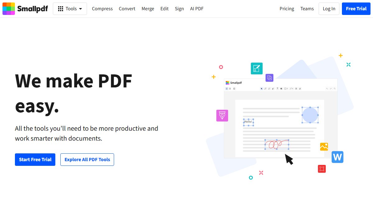 Smallpdf 官网截图