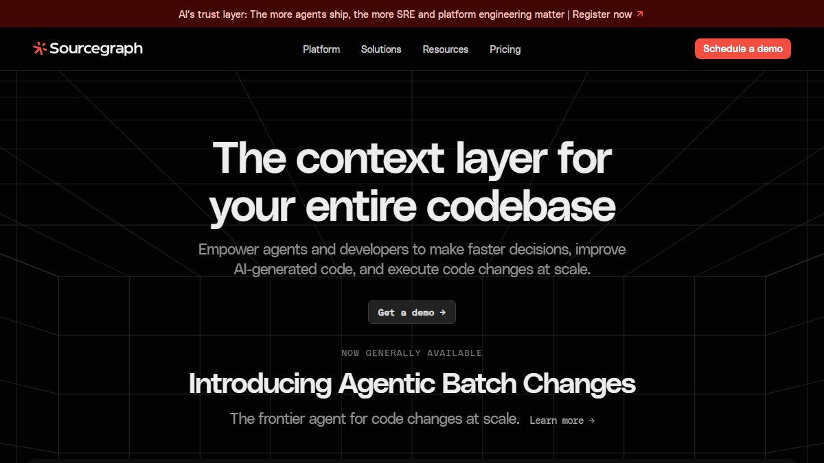 Sourcegraph 官网截图