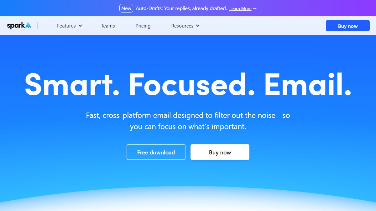 Spark Mail 官网截图