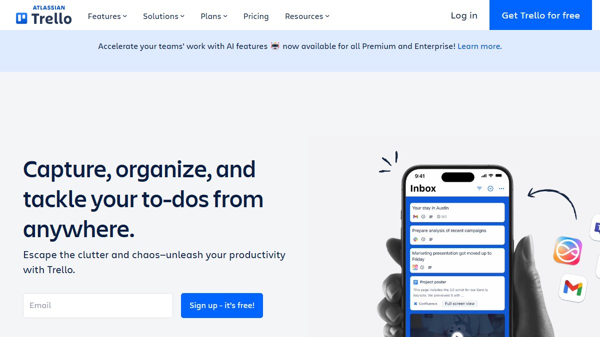Trello 官网截图