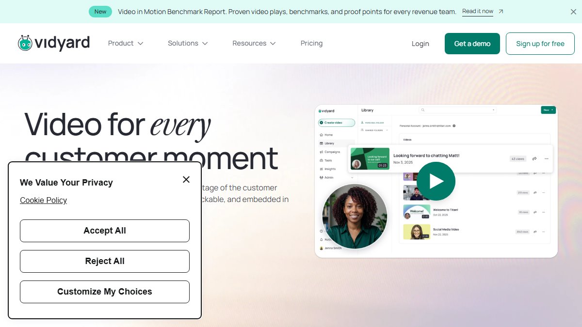 Vidyard 官网截图