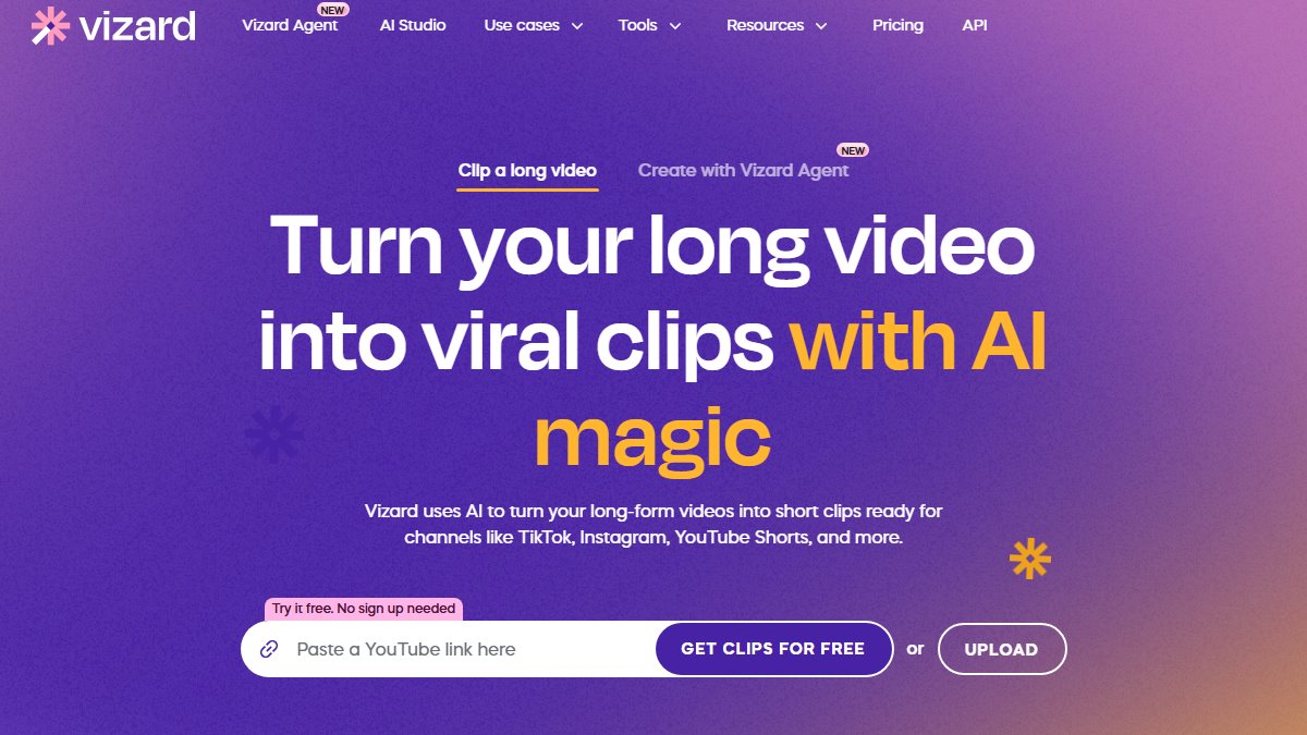Vizard 官网截图