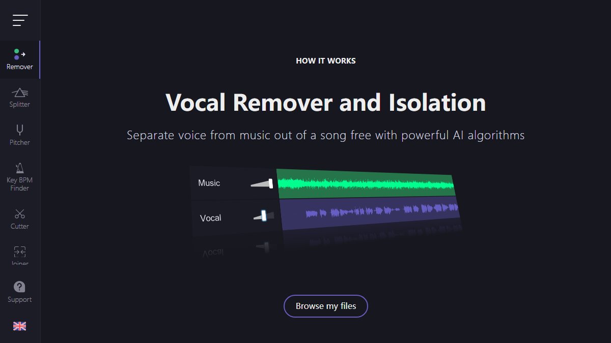 Vocal Remover 官网截图